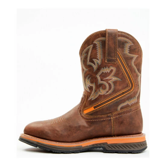 Cheap ๐ Cody James Men's Disruptor Tyche Chill Zone Soft Pull-On Work ๐ฅพ Boots - Round Toe Brown ๐ - Image 3