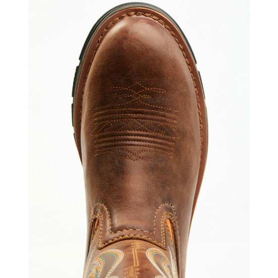 Cheap ๐ Cody James Men's Disruptor Tyche Chill Zone Soft Pull-On Work ๐ฅพ Boots - Round Toe Brown ๐ - Image 6