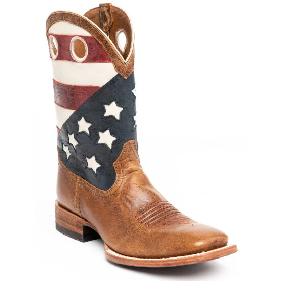 Discount 💯 Cody James Men's Lexington Western 🥾 Boots - Broad Square Toe Red/white/blue ❤️