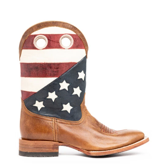 Discount 💯 Cody James Men's Lexington Western 🥾 Boots - Broad Square Toe Red/white/blue ❤️ - Image 2