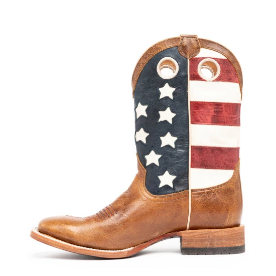 Discount 💯 Cody James Men's Lexington Western 🥾 Boots - Broad Square Toe Red/white/blue ❤️ - Image 3