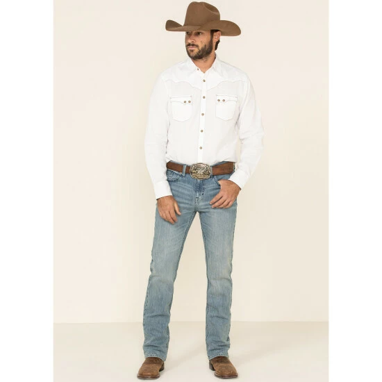 Best Pirce ๐คฉ Cody James Men's Crupper Light Wash Stretch Slim Straight ๐ Jeans Blue ๐